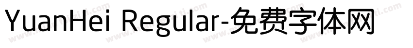 YuanHei Regular字体转换